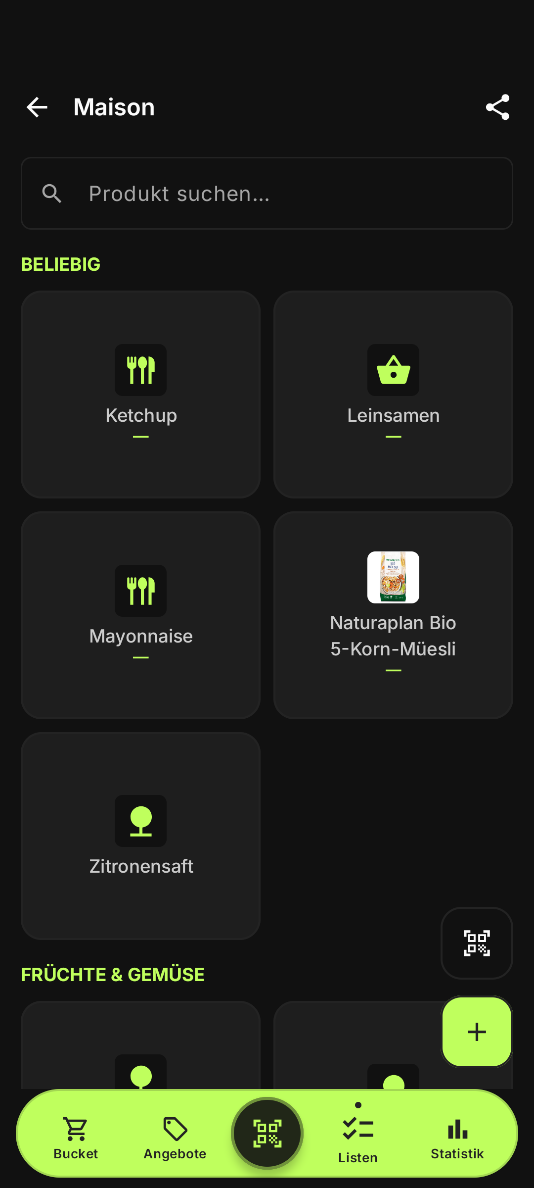 Schnäppli Product Lists — automatic deal matching